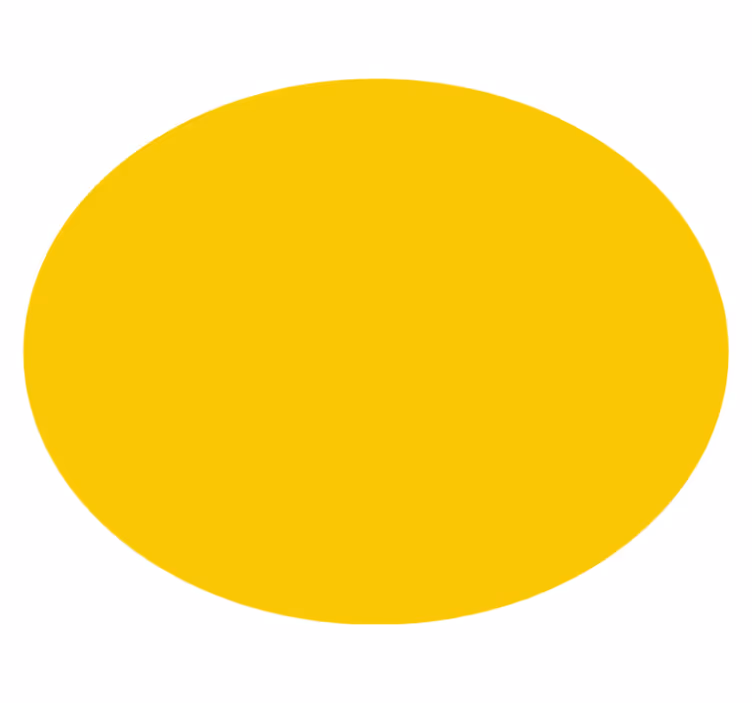 Alfombra vinílica redonda amarillo brillante - TenVinilo
