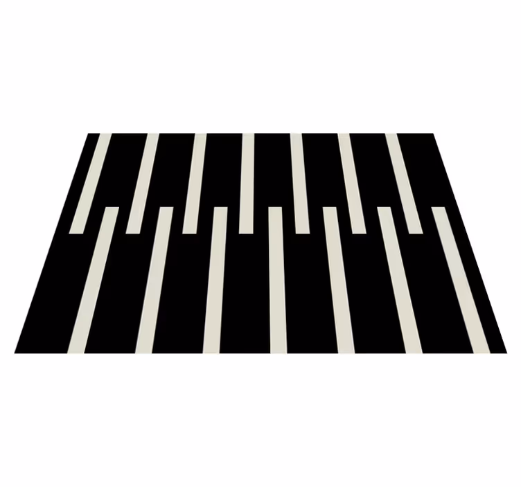 Alfombra vinílica juvenil elegante diseño de rayas - TenVinilo