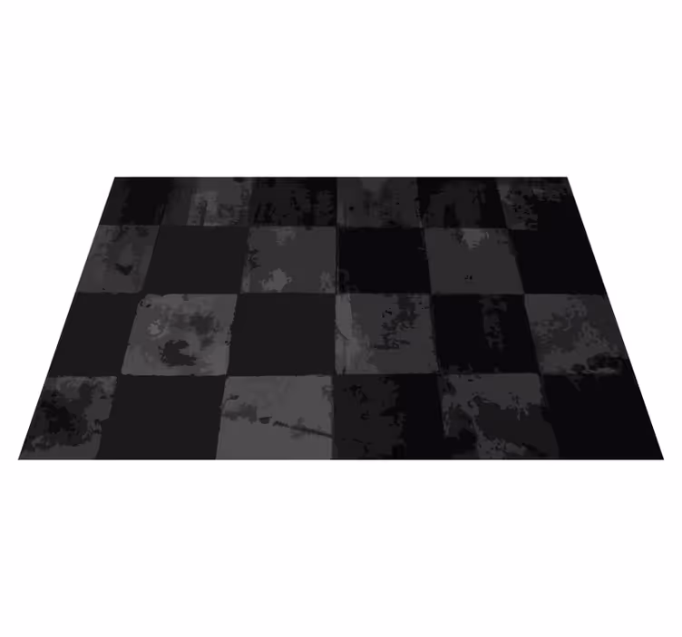 Alfombra hidráulica vinílica diseño a cuadros - TenVinilo