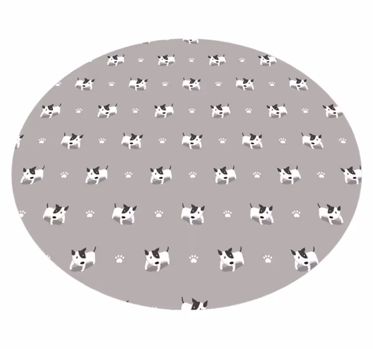 Alfombra vinílica animales lindo patrón de cachorro - TenVinilo