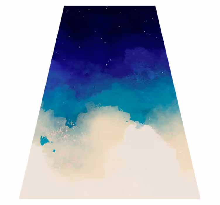 Alfombra vinílica efecto mármol colores oceánicos - TenVinilo