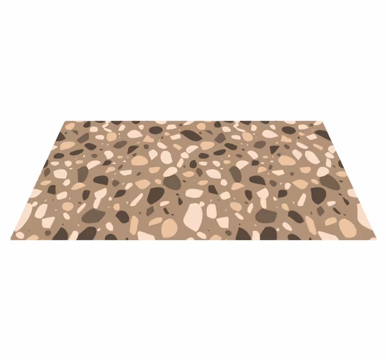 Alfombra vinílica imitación piedra guijarro abstracto - TenVinilo