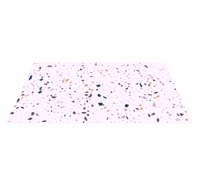 Alfombra vinílica cocina terrazo rosa clásico - TenVinilo