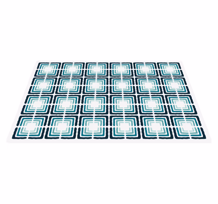 Alfombra vinilo cocina formas estampadas abstractas - TenVinilo