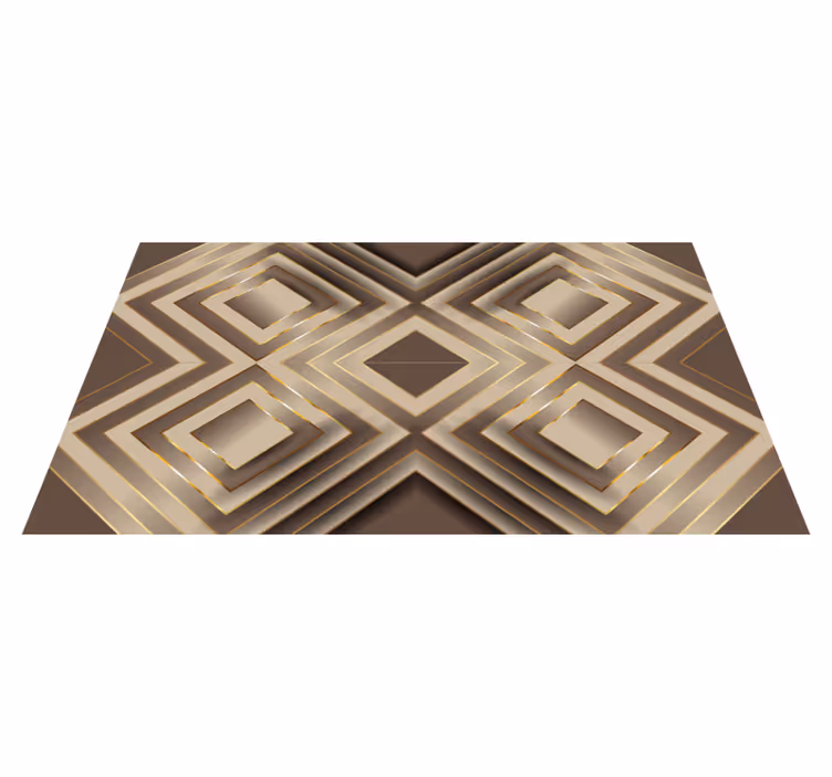 Alfombra vinilo cocina elegante composición geométrica - TenVinilo