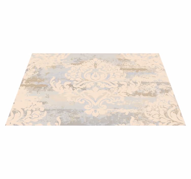 Alfombra vinílica cocina moderna mosaico de color crema - TenVinilo