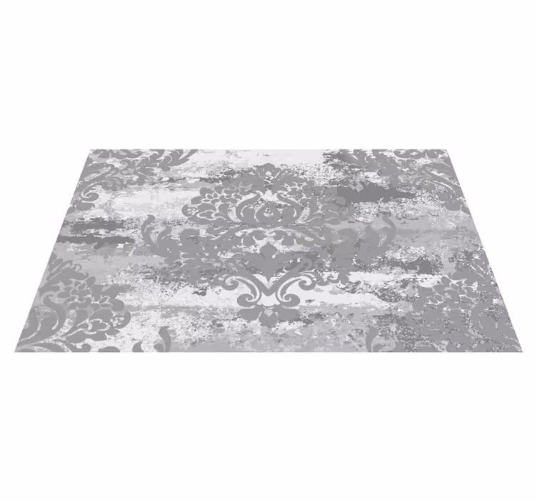 Alfombra vinílica efecto mármol elegantes remolinos grises - TenVinilo
