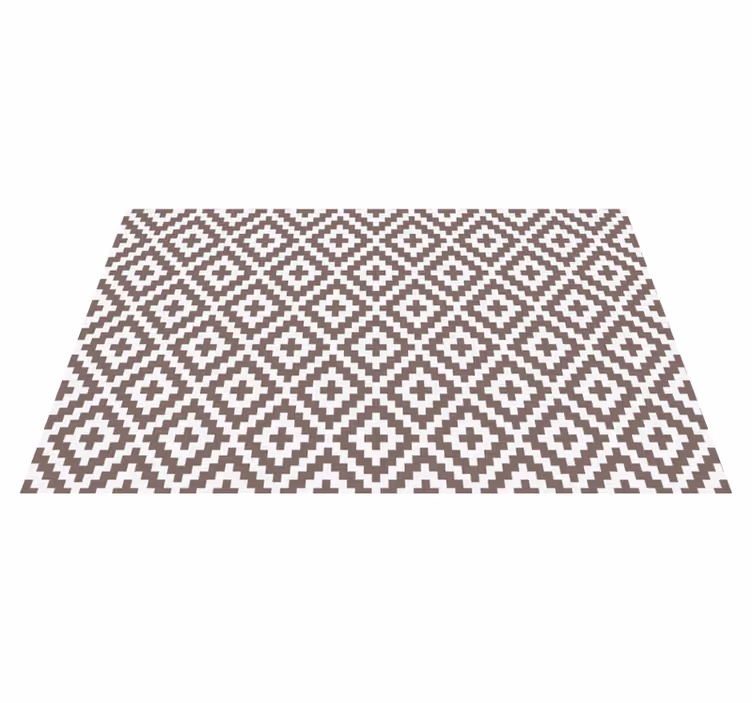 Alfombra pvc cocina mosaico cuadrados simples - TenVinilo