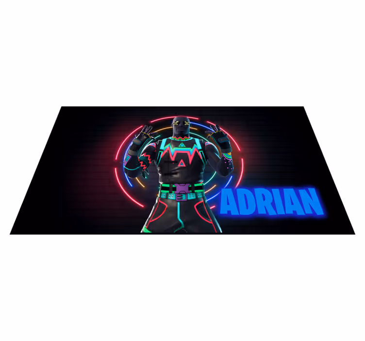 Alfombra vinílica juvenil chico botín de videojuegos - TenVinilo