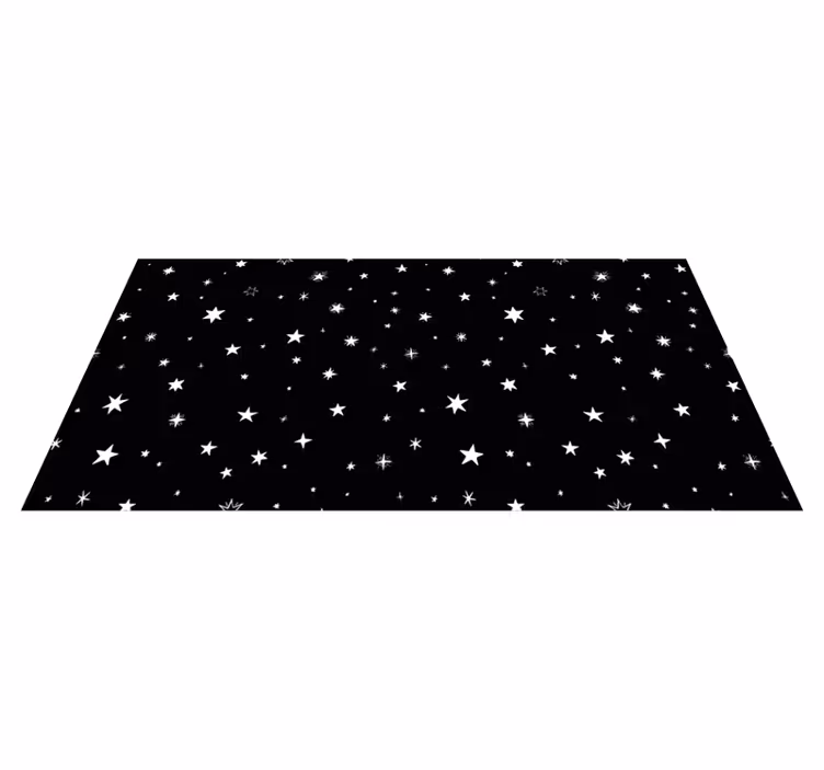 Alfombra vinílica estrellas motivación de la tarde celestial - TenVinilo