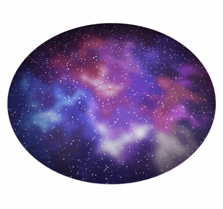 Alfombra vinílica estrellas inspirado en la galaxia - TenVinilo