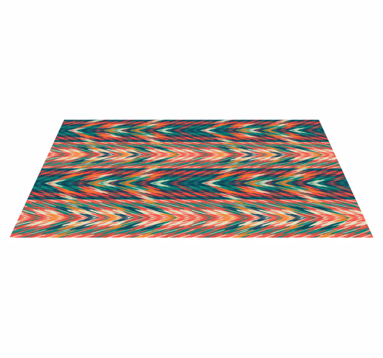 Alfombra vinílica rayas ondas de color dinámicas - TenVinilo
