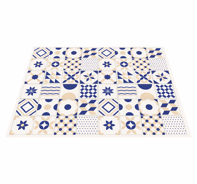 Alfombra pvc cocina estilo de baldosas de cerámica - TenVinilo
