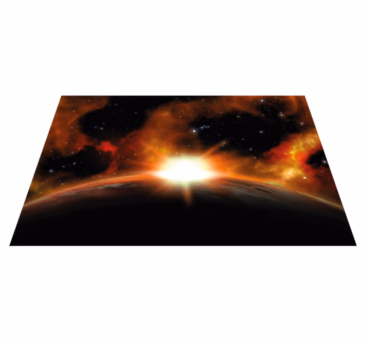 Alfombra vinílica estrellas resplandor celestial - TenVinilo