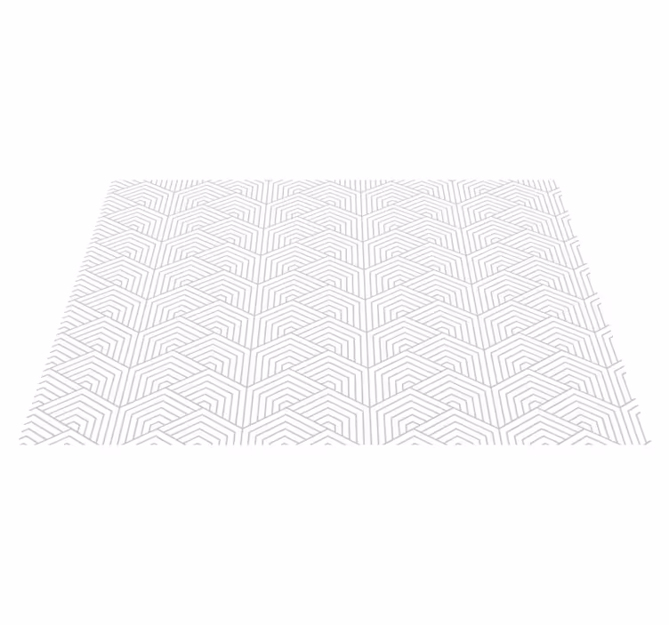 Alfombra vinílica geométrica patrón hexagonal gris - TenVinilo