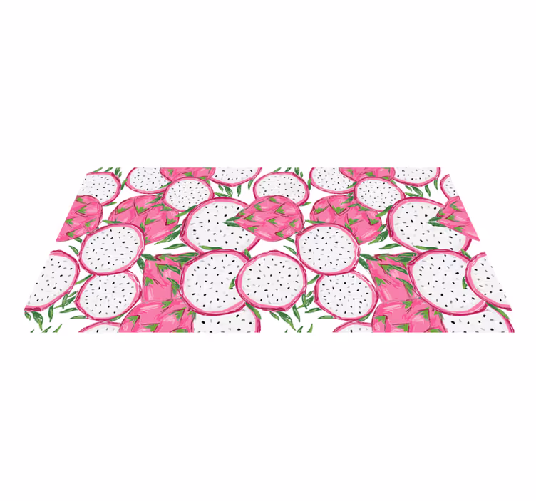 Alfombra vinilo cocina concepto de fruta tropical - TenVinilo