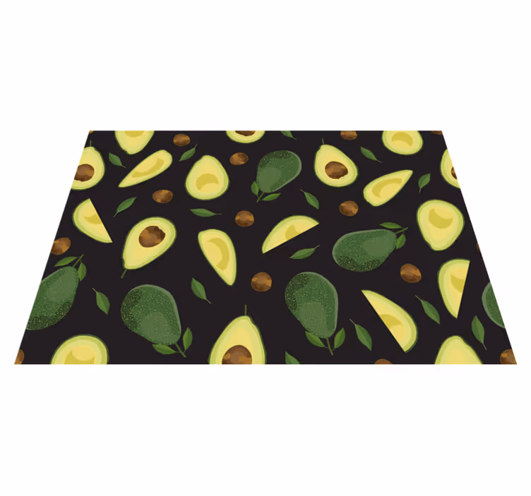 Alfombra vinilo cocina motivo de aguacate - TenVinilo