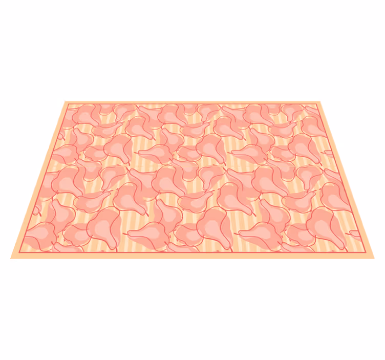 Alfombra vinilo cocina lindos patrones rosas - TenVinilo