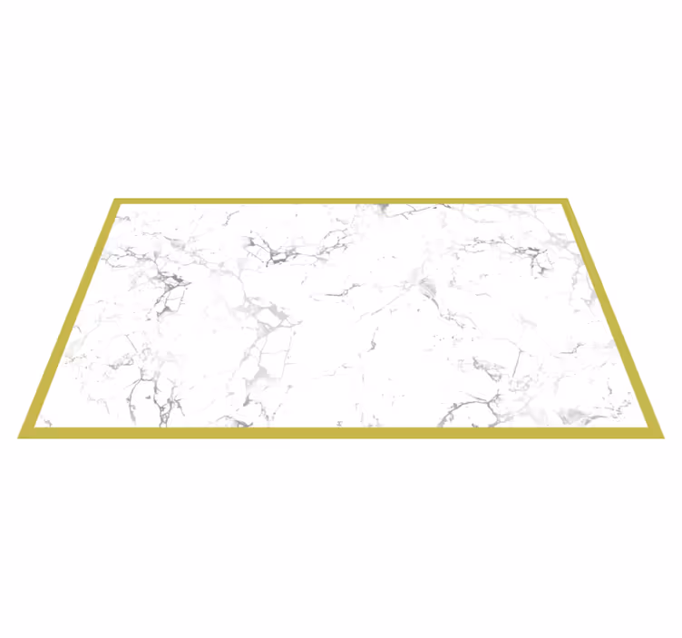 Alfombra vinílica baño cocina textura mármol blanco - TenVinilo