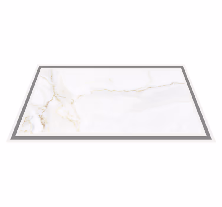 Alfombra vinílica baño textura piedra blanca simple - TenVinilo