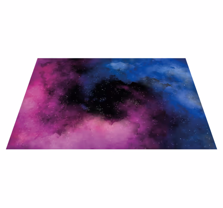 Alfombra vinílica moderna nebulosa espiral - TenVinilo