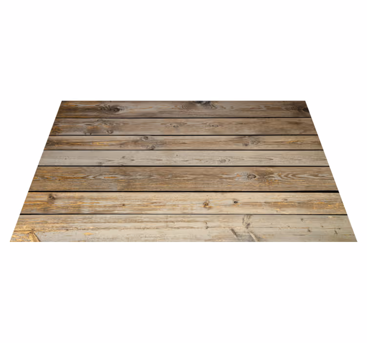 Alfombra vinílica dormitorio tablones de madera - TenVinilo