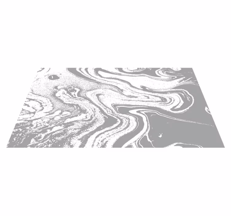 Alfombra vinílica efecto mármol elegante remolino gris - TenVinilo