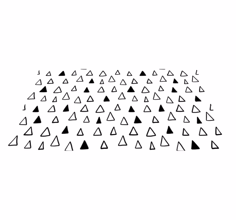 Alfombra vinílica estrellas patrones triangulares - TenVinilo