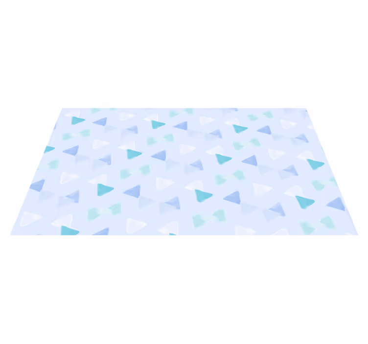 Alfombra vinílica infantil formas triangulares - TenVinilo