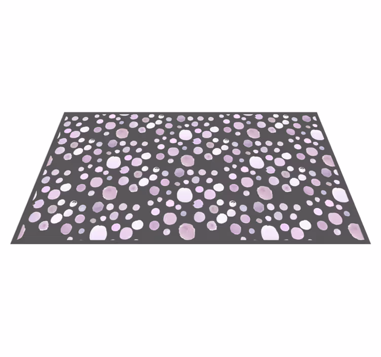Alfombra vinílica textura lunares suaves - TenVinilo