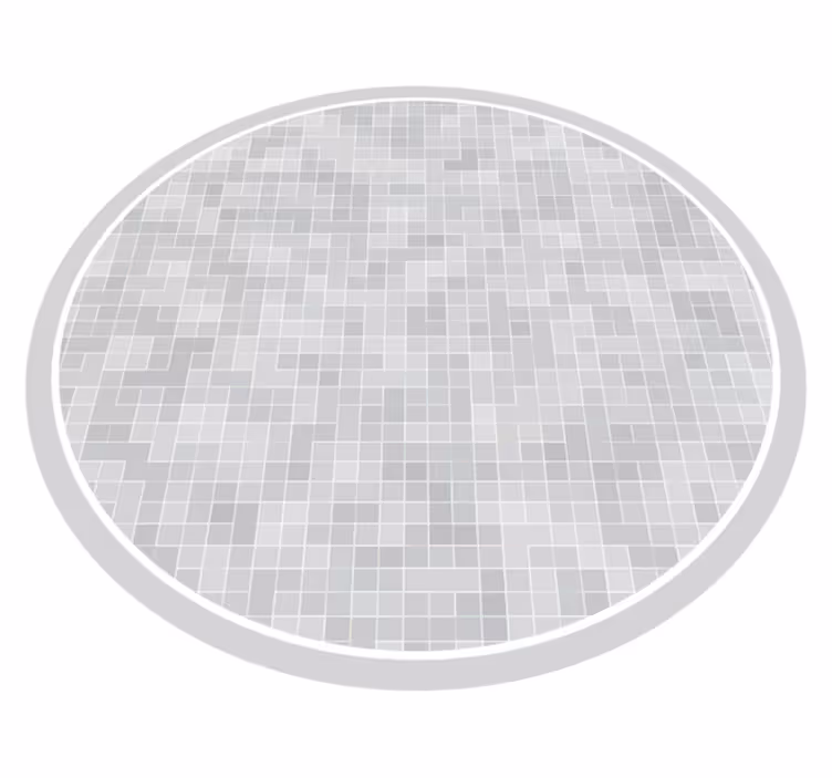 Alfombra vinilo baño elegante patrón de mosaico - TenVinilo