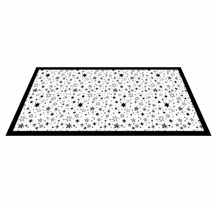 Alfombra vinílica estrellas diseño nocturno estrellado - TenVinilo