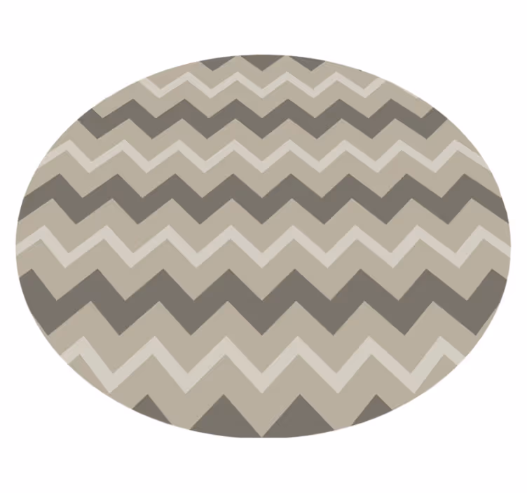 Alfombra vinilo baño patrón circular beige - TenVinilo