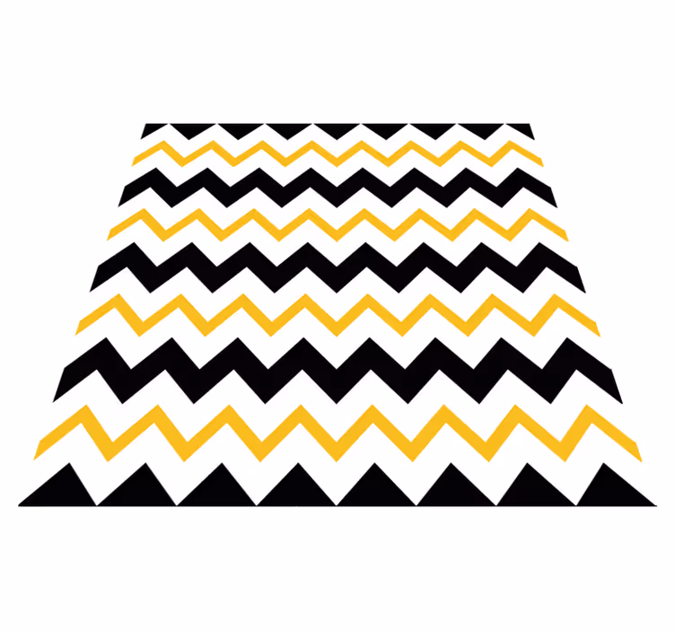 Alfombra vinílica geométrica chevron zigzag - TenVinilo