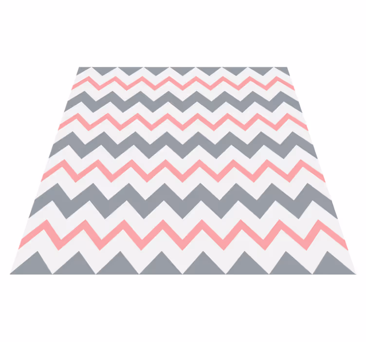 Alfombra vinílica infantil diseño chevron - TenVinilo