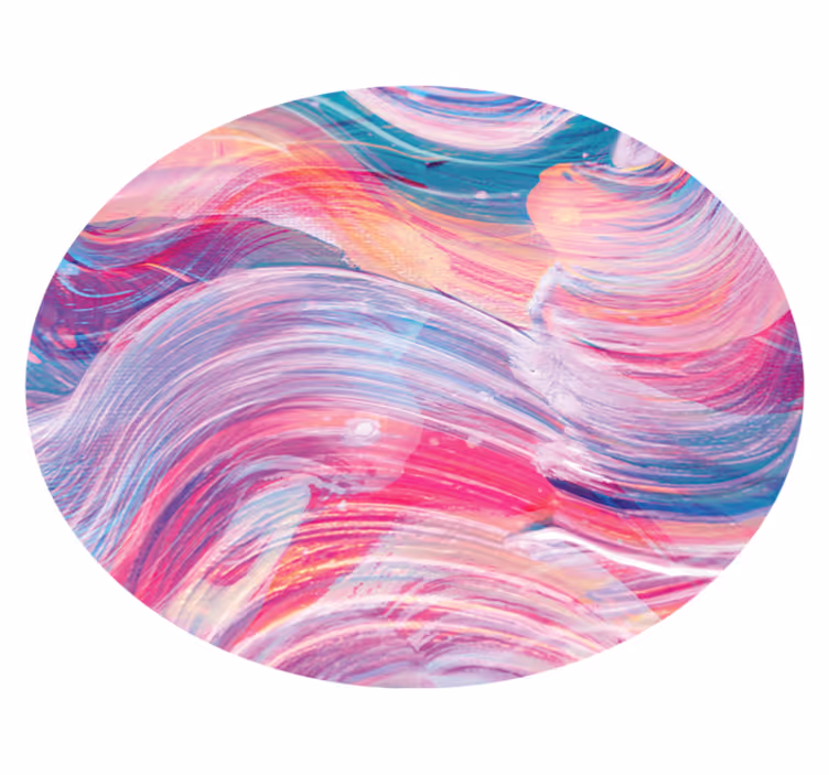 Alfombra vinílica textura olas coloridas en movimiento - TenVinilo