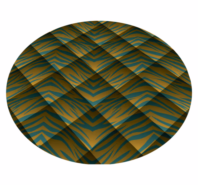 Alfombra vinílica animal print patrón inspirado en safari - TenVinilo