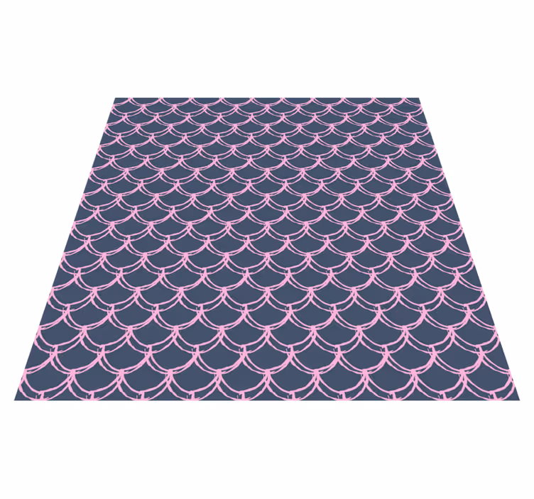 Alfombra vinilo baño líneas de concha rosa - TenVinilo