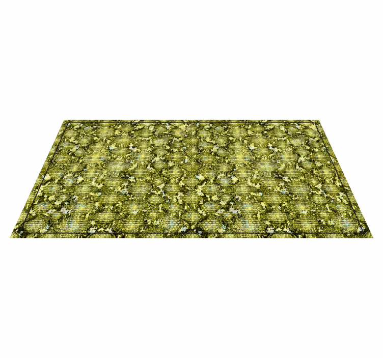 Alfombra vinílica animal print piel de reptil verde - TenVinilo