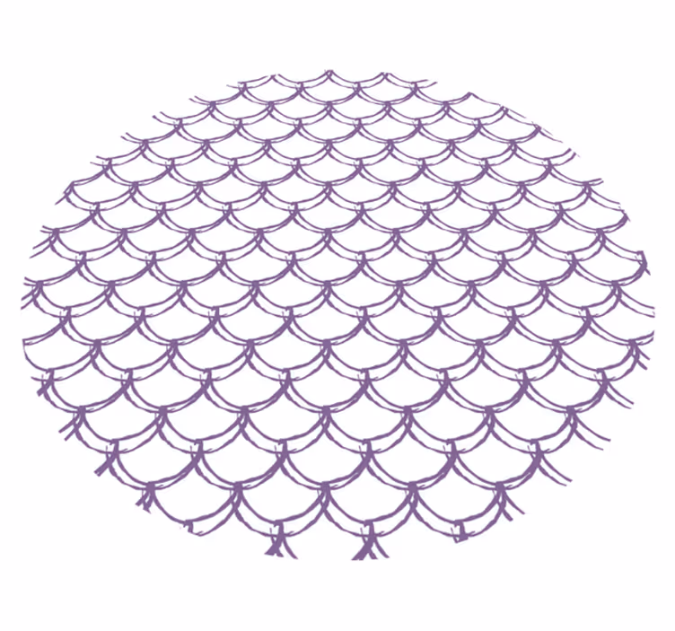 Alfombra vinilo baño patrón de ondas moradas - TenVinilo