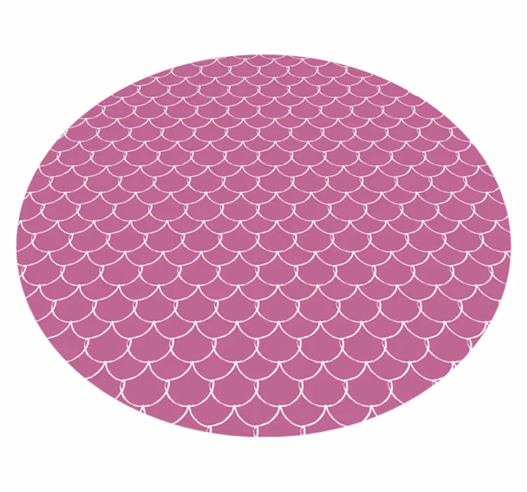 Alfombra vinílica textura patrón de vieira rosa - TenVinilo