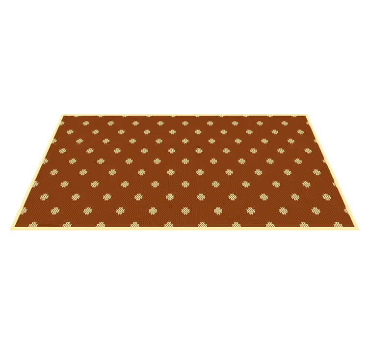 Alfombra vinílica textura clásico floral ocre - TenVinilo