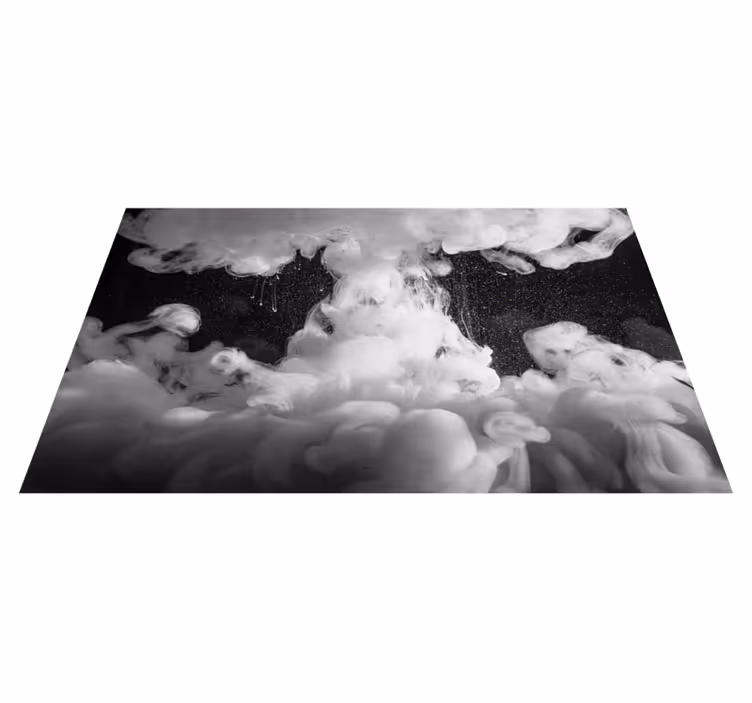 Alfombra vinílica infantil formación de nubes esponjosas - TenVinilo