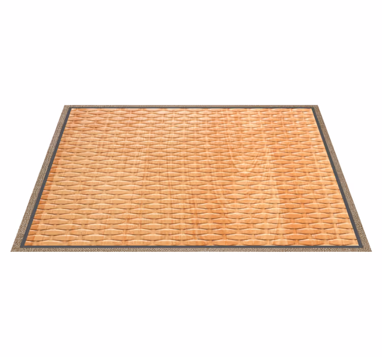 Alfombra vinilo pasillo tejido de cesta - TenVinilo