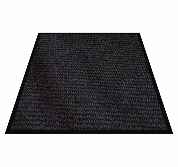 Alfombra vinilo baño capa negra texturizada - TenVinilo