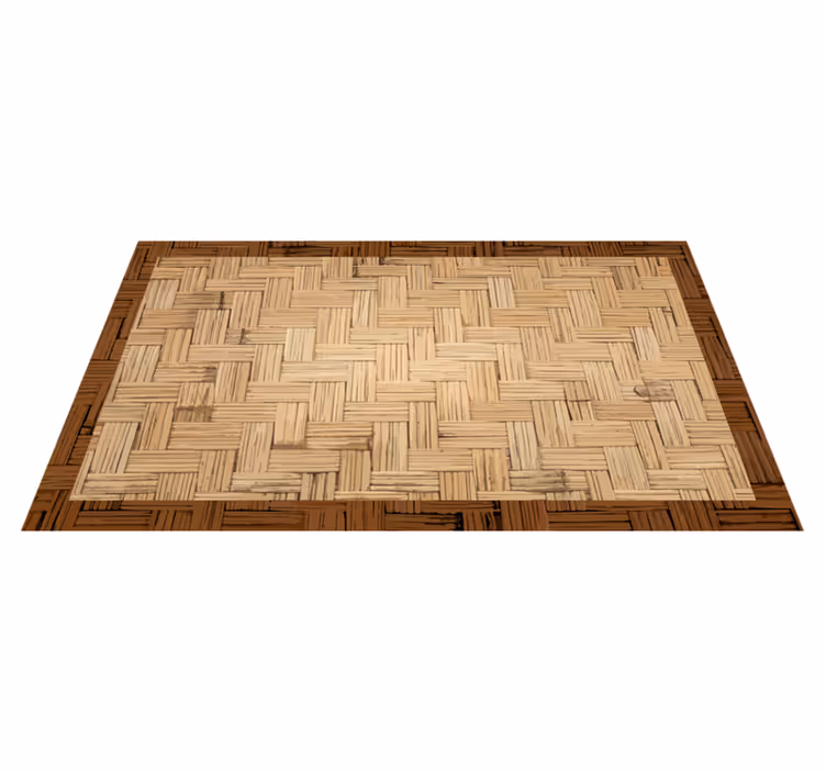 Alfombra vinílica entrada superficie tejida orgánica - TenVinilo