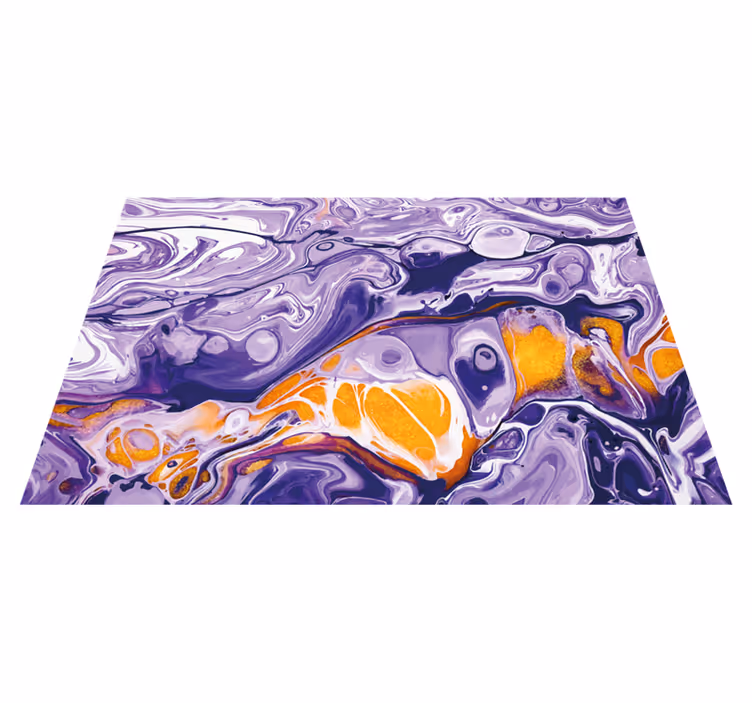 Alfombra vinílica efecto mármol remolino púrpura abstracto - TenVinilo