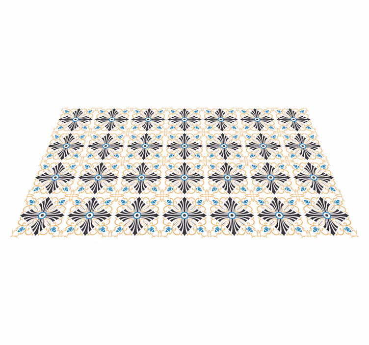 Alfombra vinílica mosaico estilo mosaico sofisticado - TenVinilo