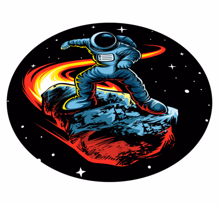 Alfombra vinílica estrellas aventura cósmica - TenVinilo