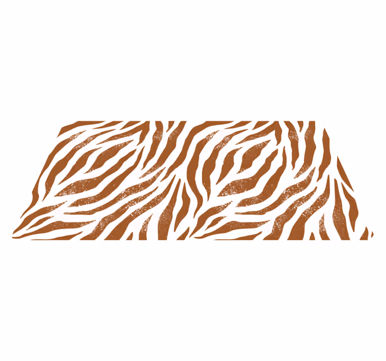 Alfombra vinílica animal print rayas de cebra rústicas - TenVinilo